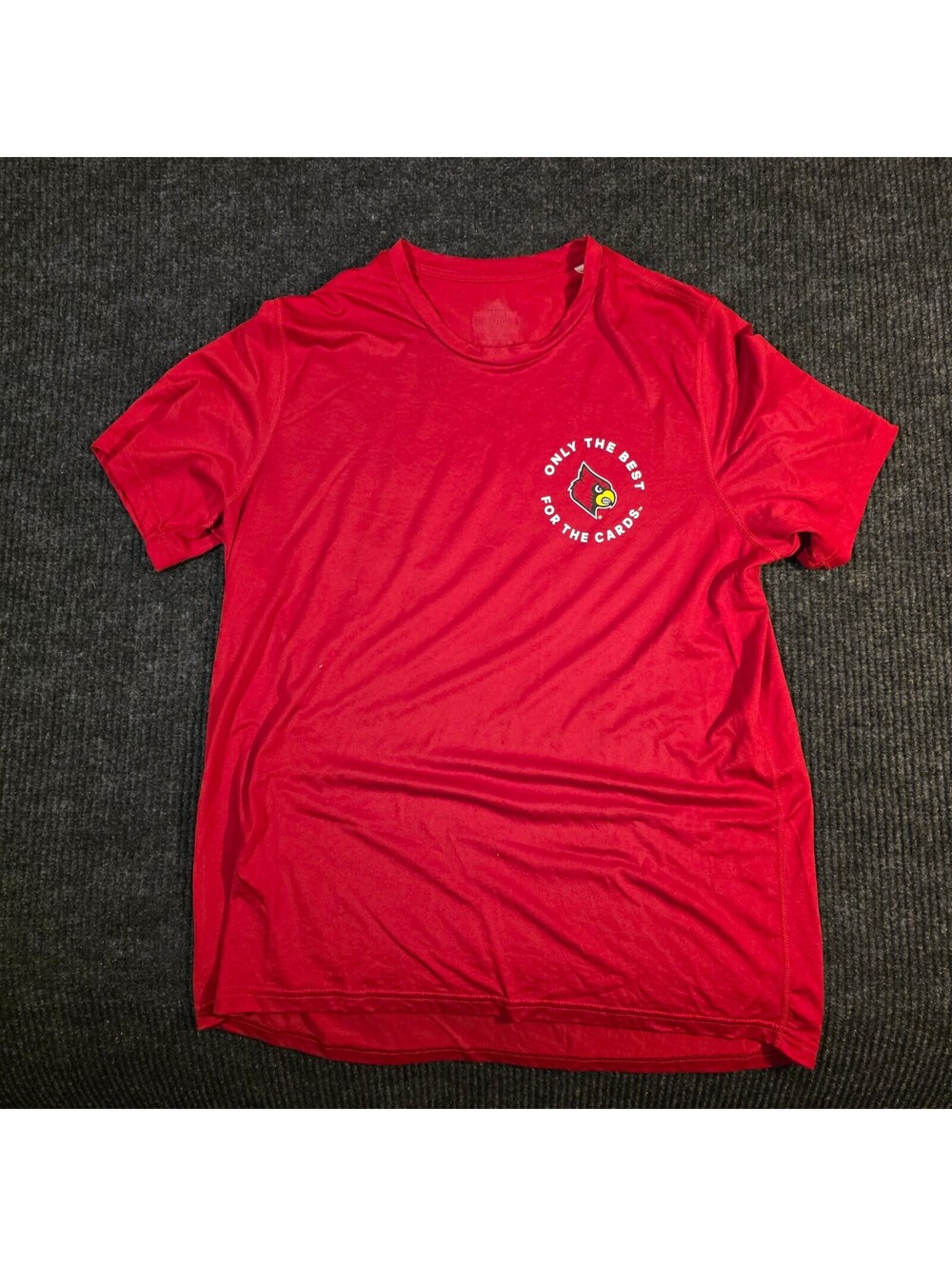 Adidas Louisville Cardinals Red Graphic T-Shirt